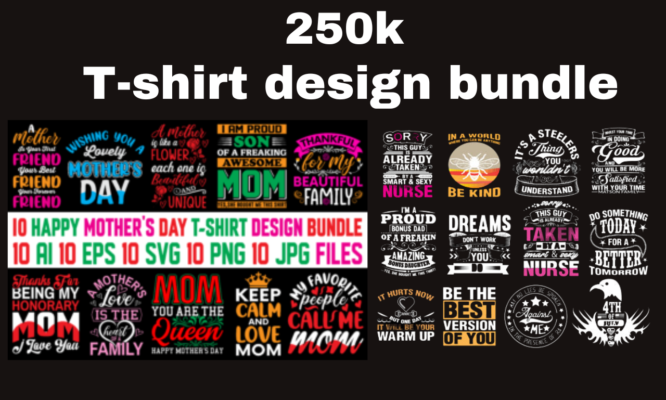 T-shirt design bundle best t-shirt design