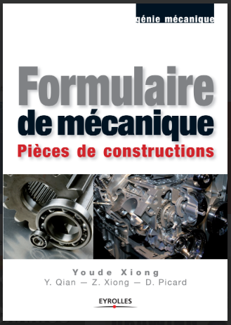 formulaire de mécanique pièces de constructions pdf