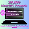Lifetime Access to all Prompt guides,20,000 ChatGPT Prompts + Bonus Chat GPT Prompt | chat GPT prompts | openai | ChatGPT prompt