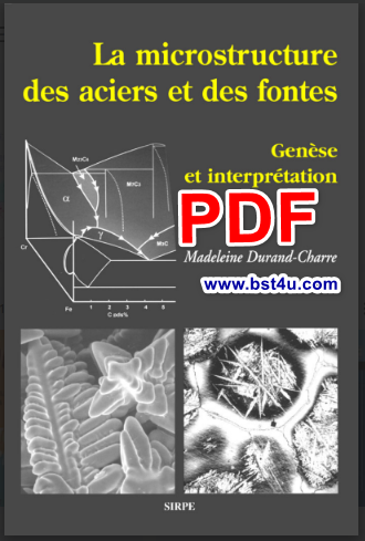 la microstructure des aciers et des fontes pdf gratuit