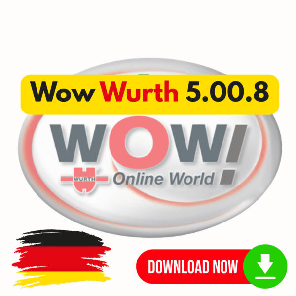 Wow Wurth 5.00.8 German language with activation license For Cars and Trucks Full Diagnostic Software