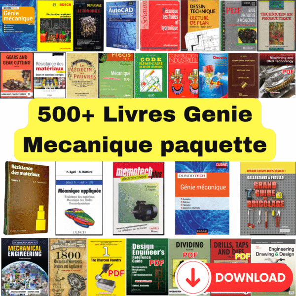 Pack de Livres PDF en Génie Mécanique