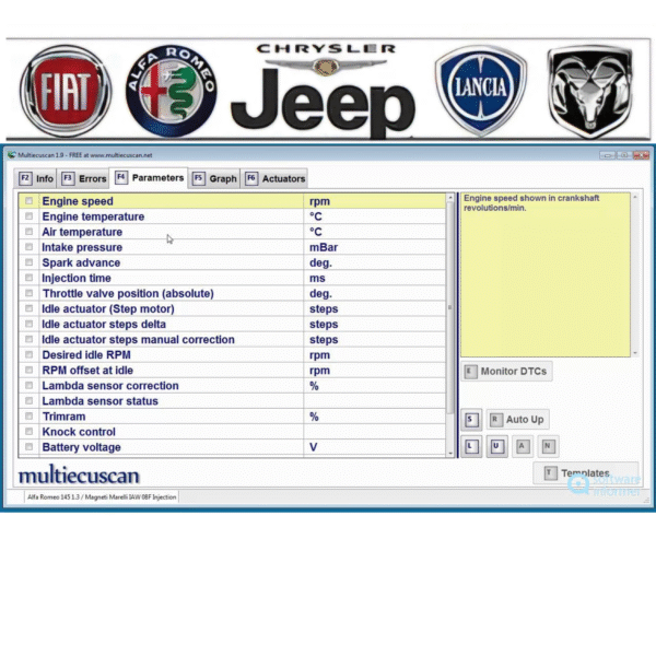 Car Repair NEW Multiecuscan 5.1 Program Software diagnostic tool