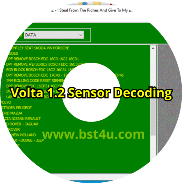 Volta 1.2 DPF EGR Adblue Immo Hotstart Lambda Software