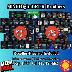 30 Million Digital Products to Sell | Master Resell Rights Products | Digital Products Bundle | PLR Bundle Digital Products | Passive Income