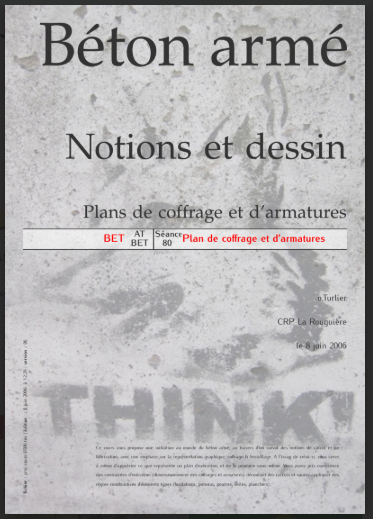 béton armé notions et dessin plans de coffrage et d'armatures